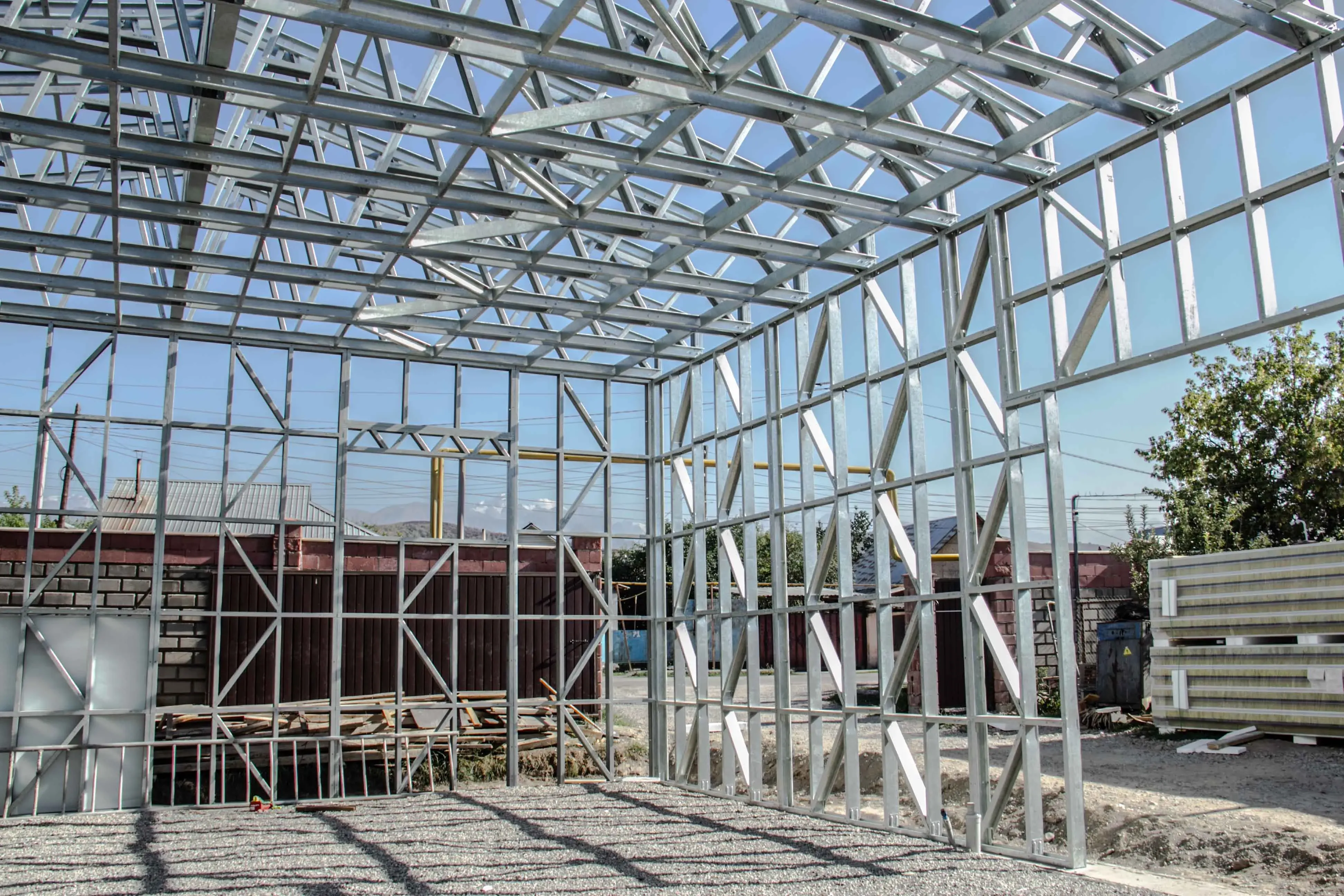 Каркас здания склада-холодильника из ЛСТК APROFIL в Алматинской области