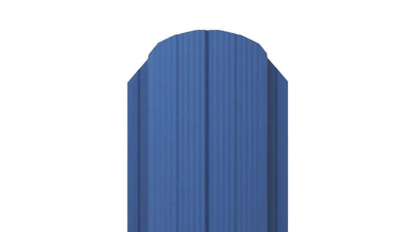Штакетник Полукруглый APROFIL, 105мм, Полуглянцевая: Сигнальный синий (ШП-ПГЛ-5005-0.45-1)