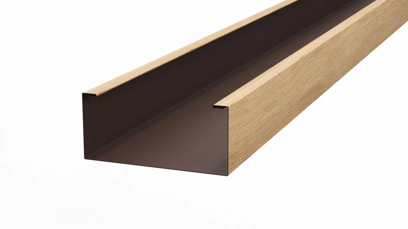 Рейка кубическая APROFIL, 245мм, Имитация дерева, камня: Noche New (КУБ-245-ПАТТЕРН-Noche-New-0.45-15)