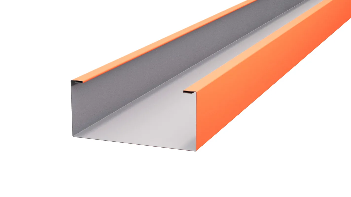 Рейка кубическая APROFIL, 245мм, Полуглянцевая: Чистый оранжевый (КУБ-245-ПГЛ-2004-0.45-7)