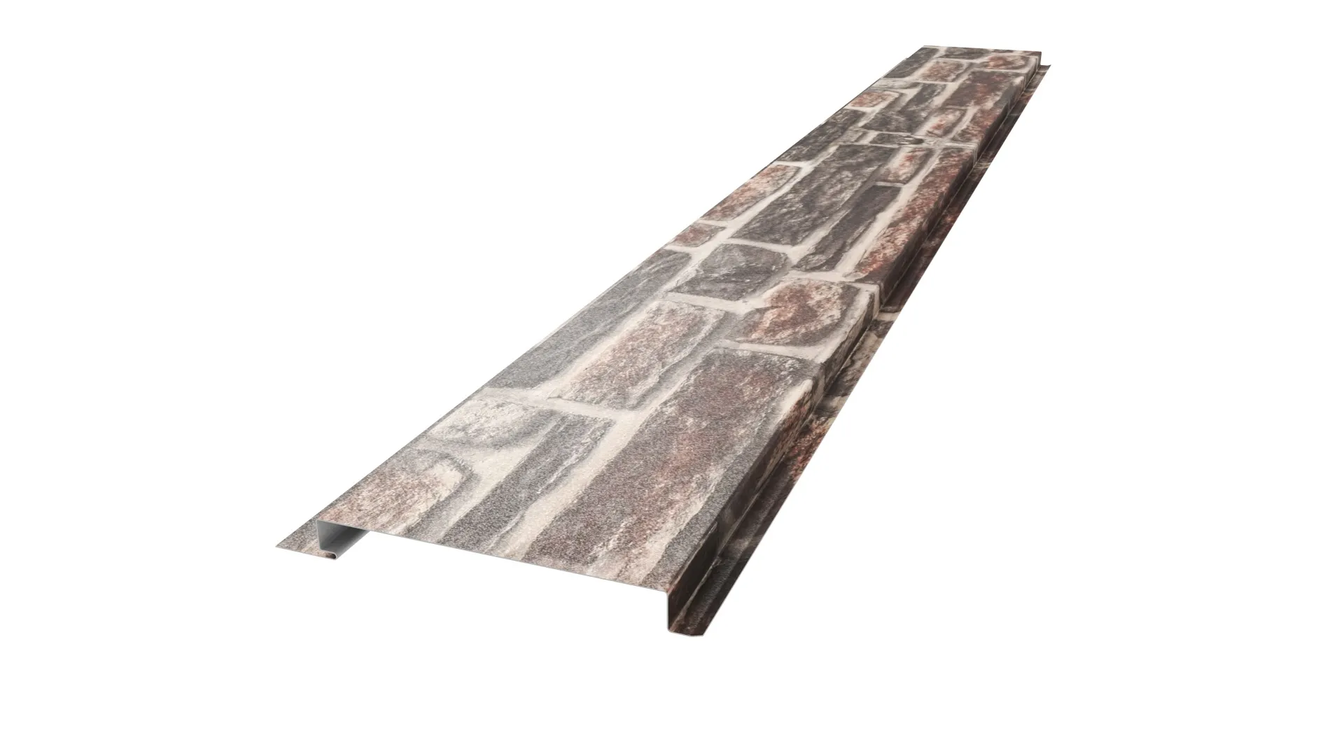 Металлический сайдинг 120 APROFIL, Имитация дерева, камня, Камень Ash Brick, 01.35.7/03.1.13.131.7.21226.25/3208