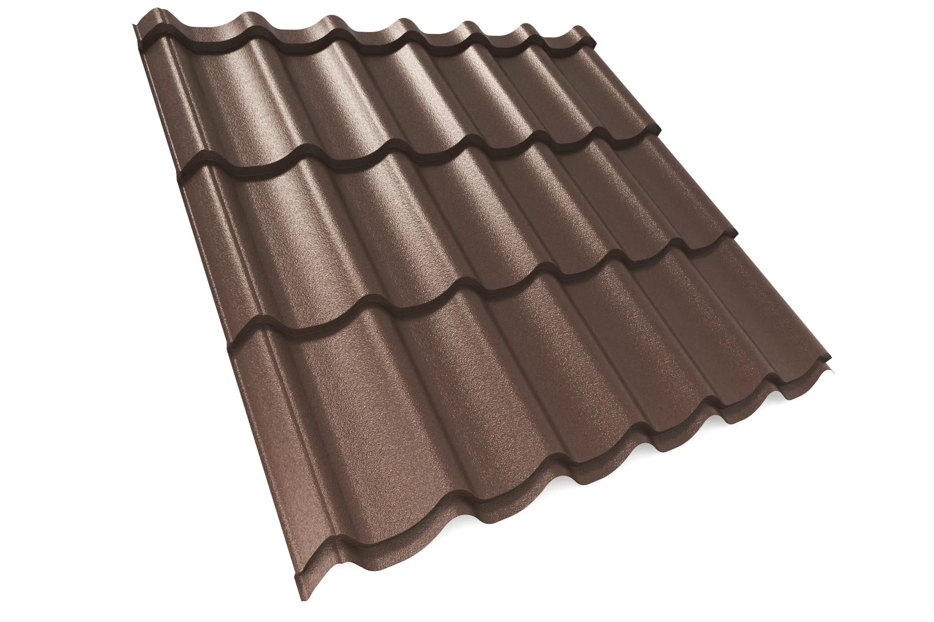 Металлочерепица APROFIL SUPER MONTERREY (Супер Монтеррей), Матовая, Шоколадно-коричневый, 01.9.4/2