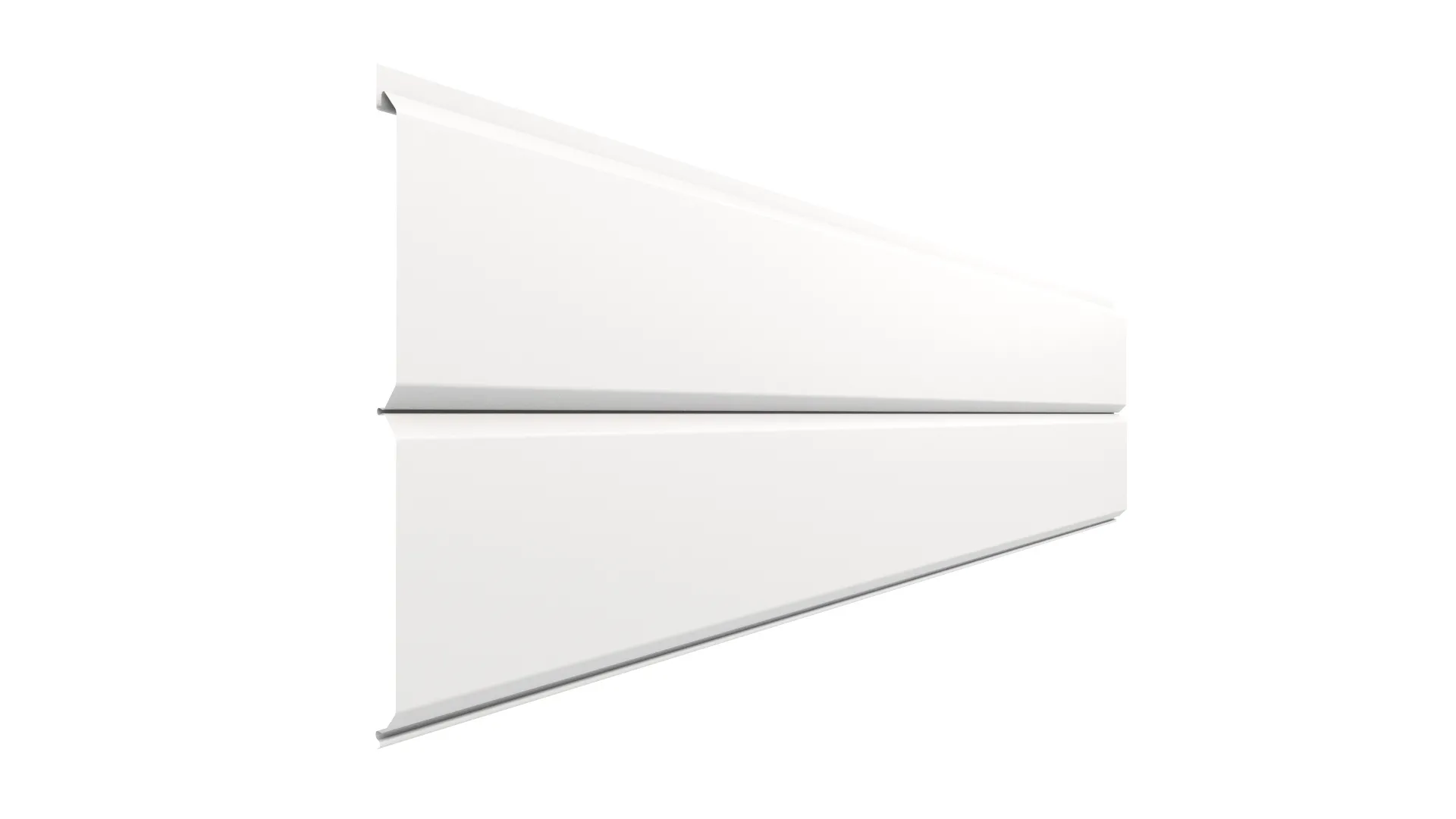 Металлический сайдинг L-Брус 240 APROFIL, Полуглянцевая, Сигнальный белый, 01.35.1/03.1.13.131.7.21232.811624.5/3201