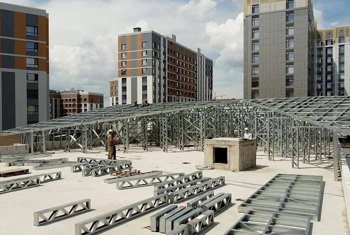 Быстровозводимые здания ЛСТК APROFIL, для государства, стропильная система детского сада, г. Астана, 2025 