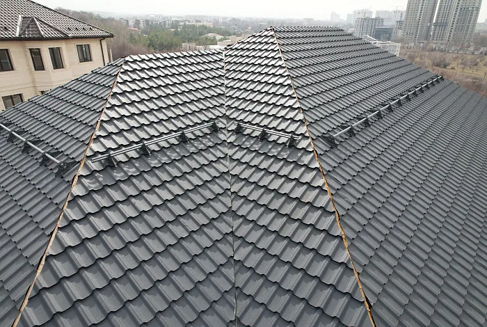 Модульная металлочерепица VICENZA, частный дом, Алматы, 2023 