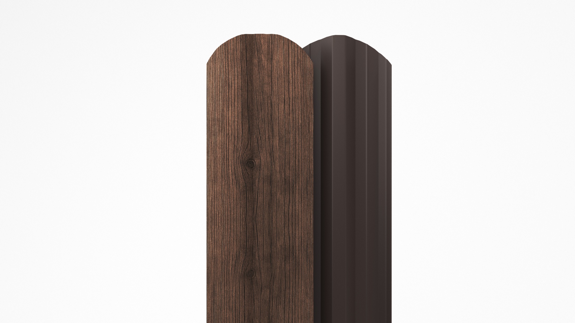 Штакетник М-образный APROFIL, 110мм, Имитация дерева, камня: Maroon (ШМ-ПАТТЕРН-Maroon-0.45-15)