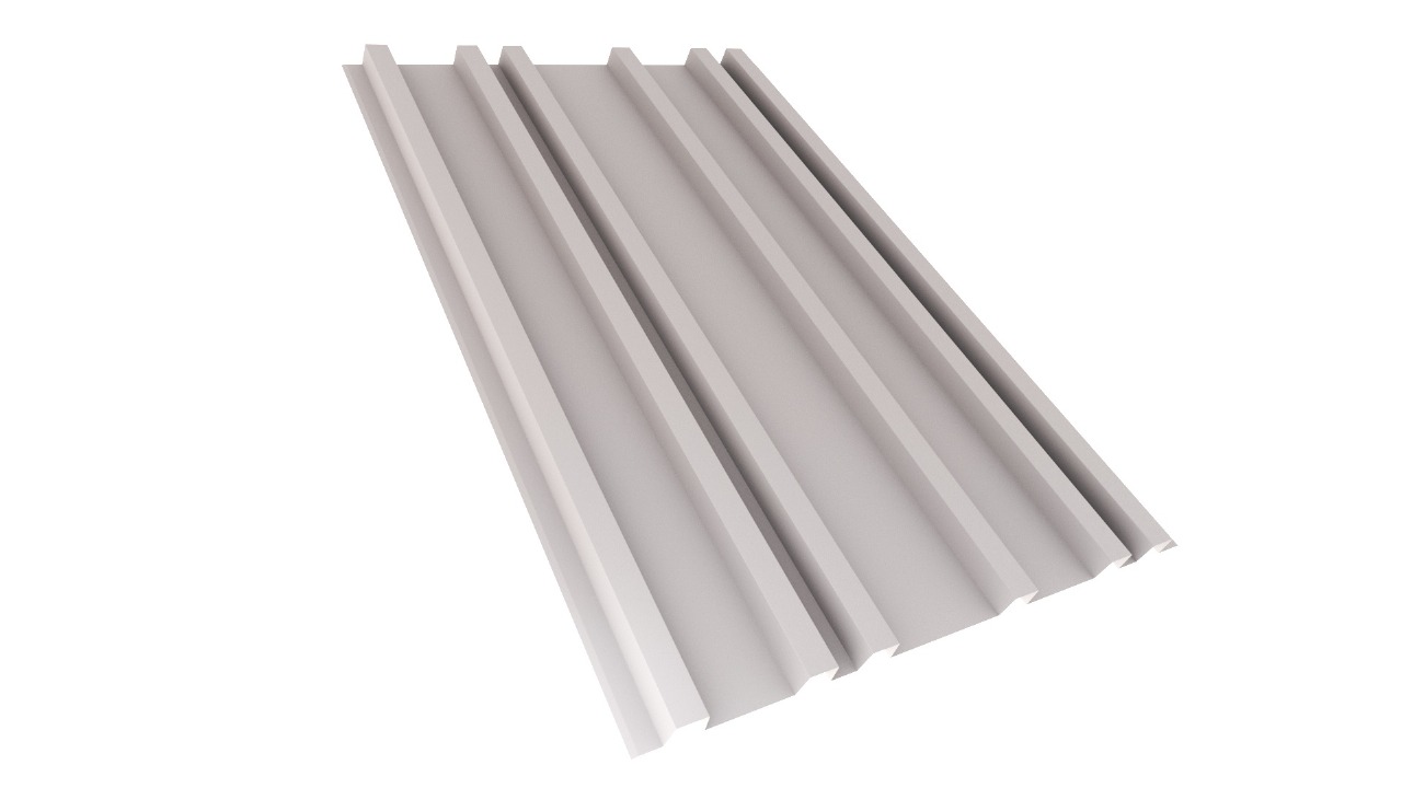 Фасадная дизайнерская панель CANYON C6 APROFIL, Полуглянцевая: Сигнальный серый (CC6-ПГЛ-7004-0.7-7)