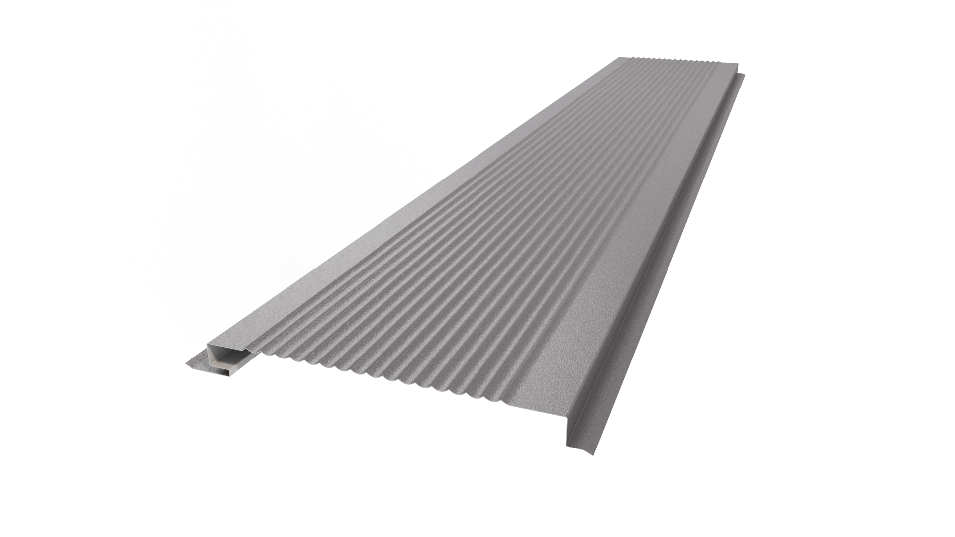 Металлический сайдинг 180 APROFIL, Матовая: Сигнальный серый (С180-МАТ-7004-0.47-7)