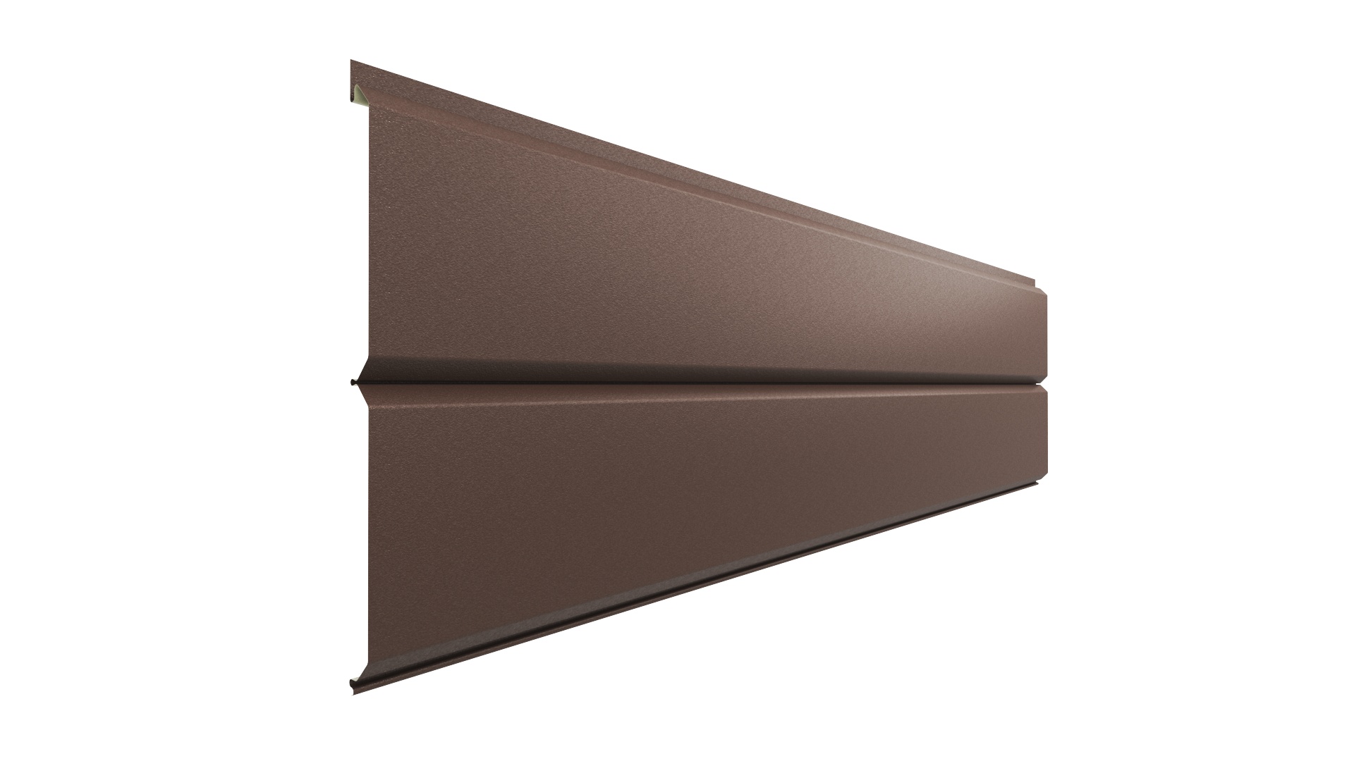 Металлический сайдинг L-Брус 240 APROFIL, Матовая: Шоколадно-коричневый (С240-МАТ-8017-0.47-1)