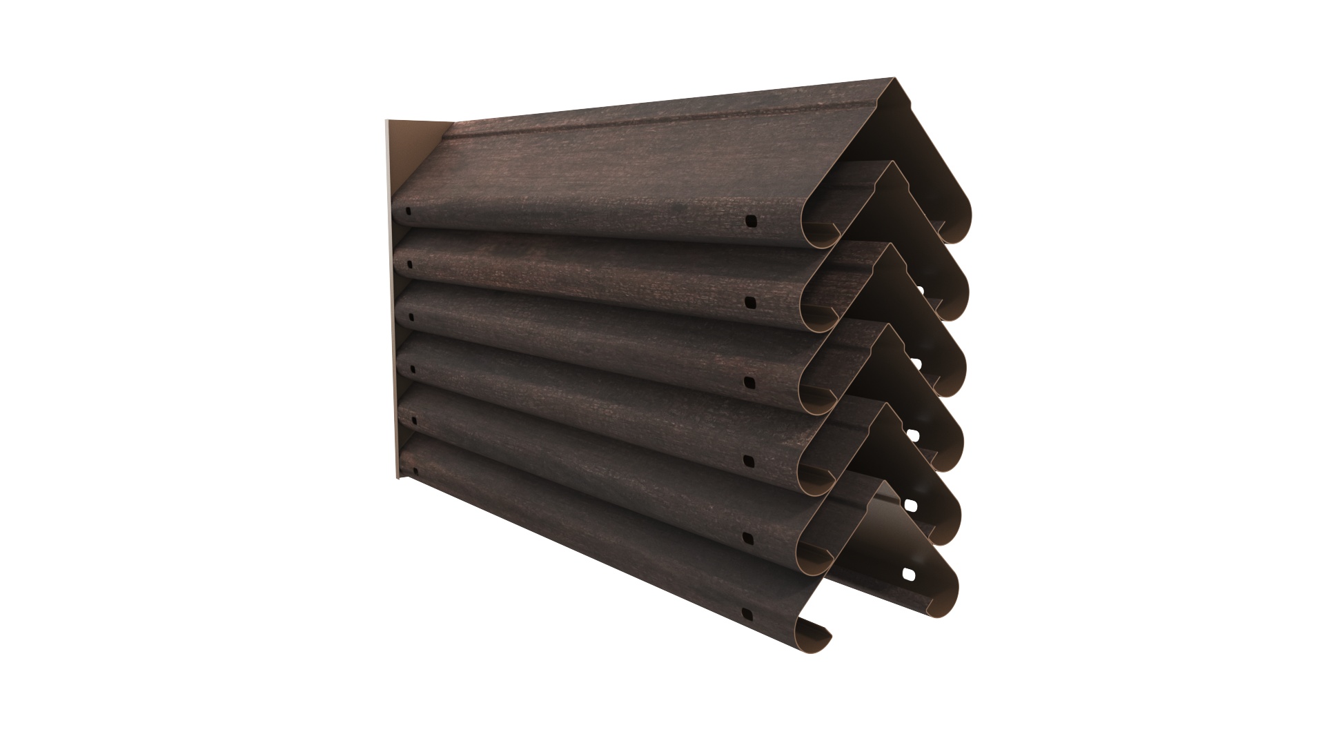 Забор-жалюзи Симметрика APROFIL, Имитация дерева, камня: Кора Дуба (СИМ-ПАТТЕРН-Кора-Дуба-0.45-15)