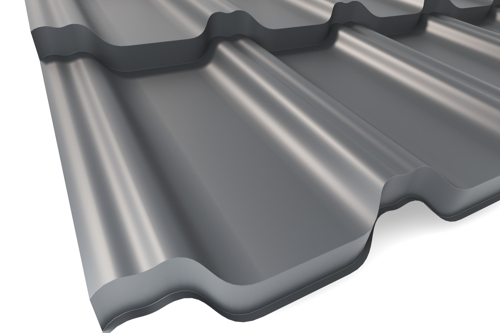 Металлочерепица APROFIL VICENZA (Виченца), Полуглянцевая, Графитовый серый, 01.9.961.2/77