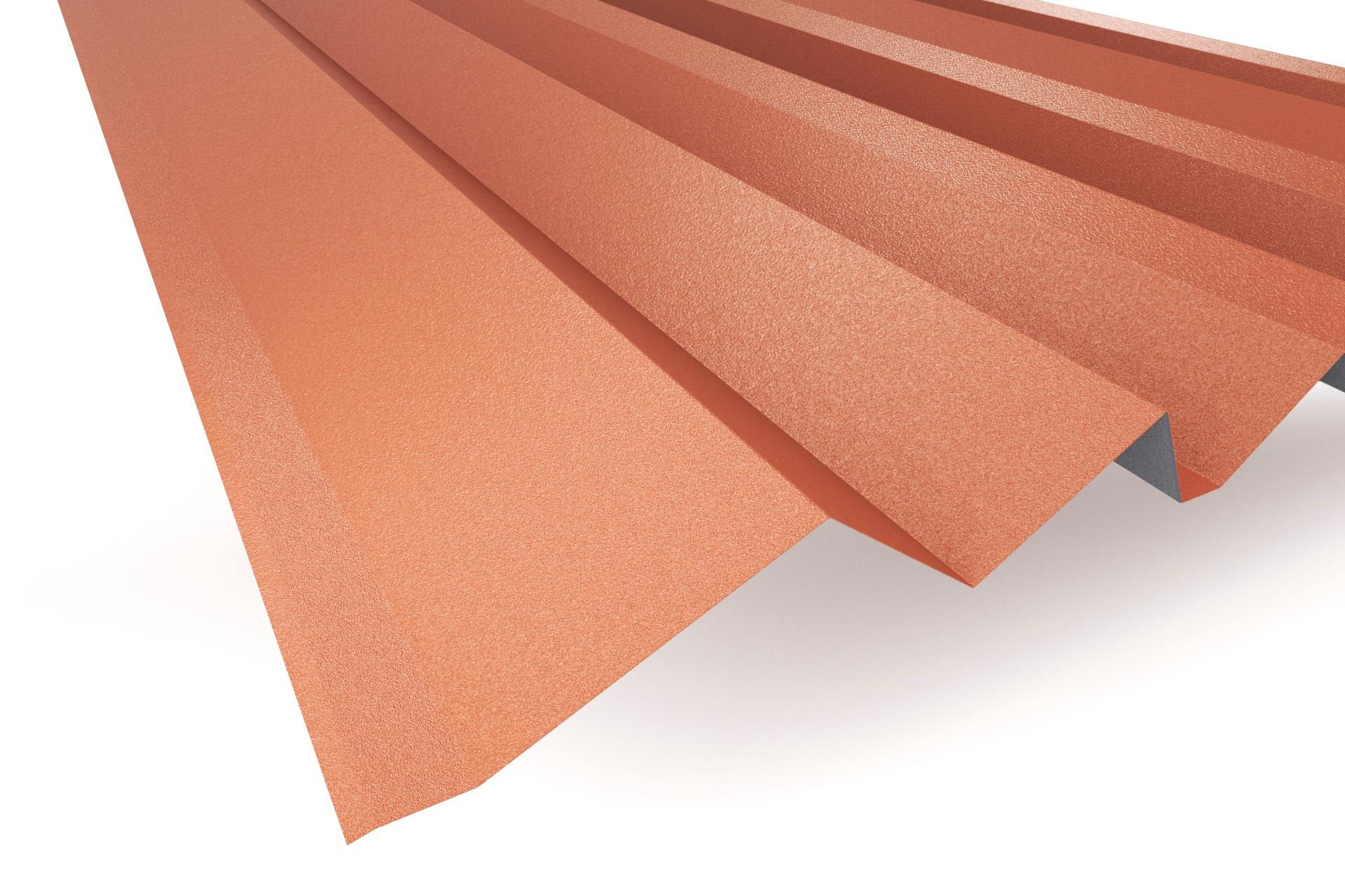 Фасадная дизайнерская панель ALMATAU APROFIL, Матовая: Медно-коричневый (ALM1-МАТ-8004-0.47-7)