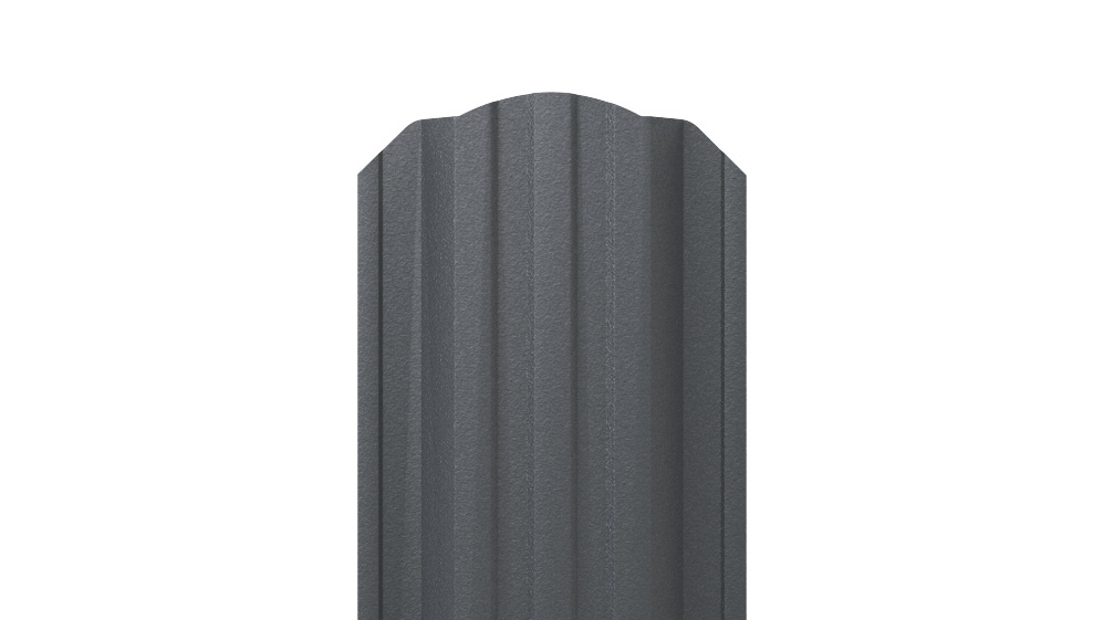 Штакетник Трапециевидный APROFIL, 114мм, Матовая: Графитовый серый (ШТ-МАТ-7024-0.47-7)