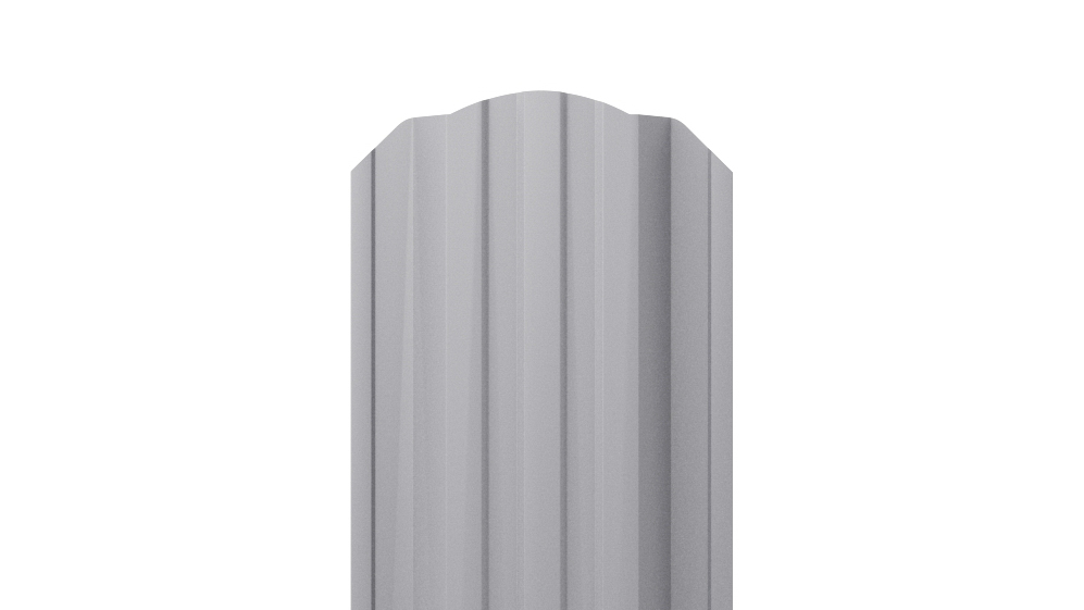 Штакетник Трапециевидный APROFIL, 114мм, Полуглянцевая: Сигнальный серый (ШТ-ПГЛ-7004-0.45-7)