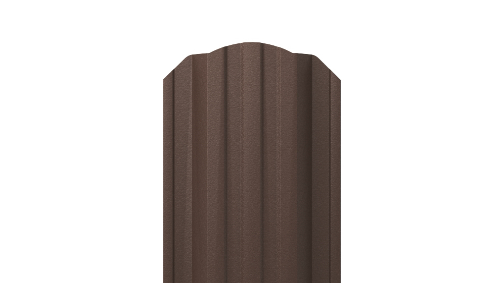 Штакетник Трапециевидный APROFIL, 114мм, Матовая: Шоколадно-коричневый (ШТ-МАТ-8017-0.47-7)