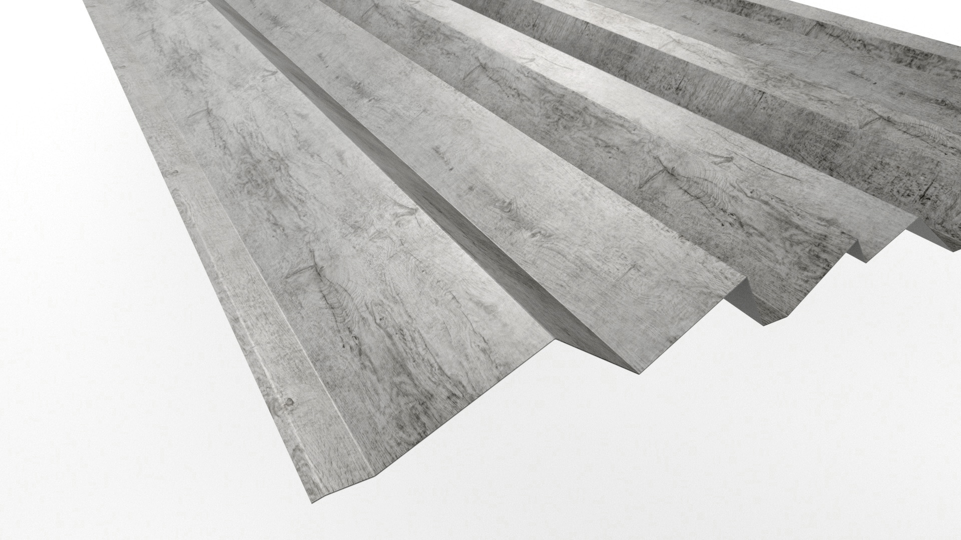 Фасадная дизайнерская панель ALMATAU APROFIL, Имитация дерева, камня: Gray Wood (ALM1-ПАТТЕРН-Gray-Wood-0.45-15)