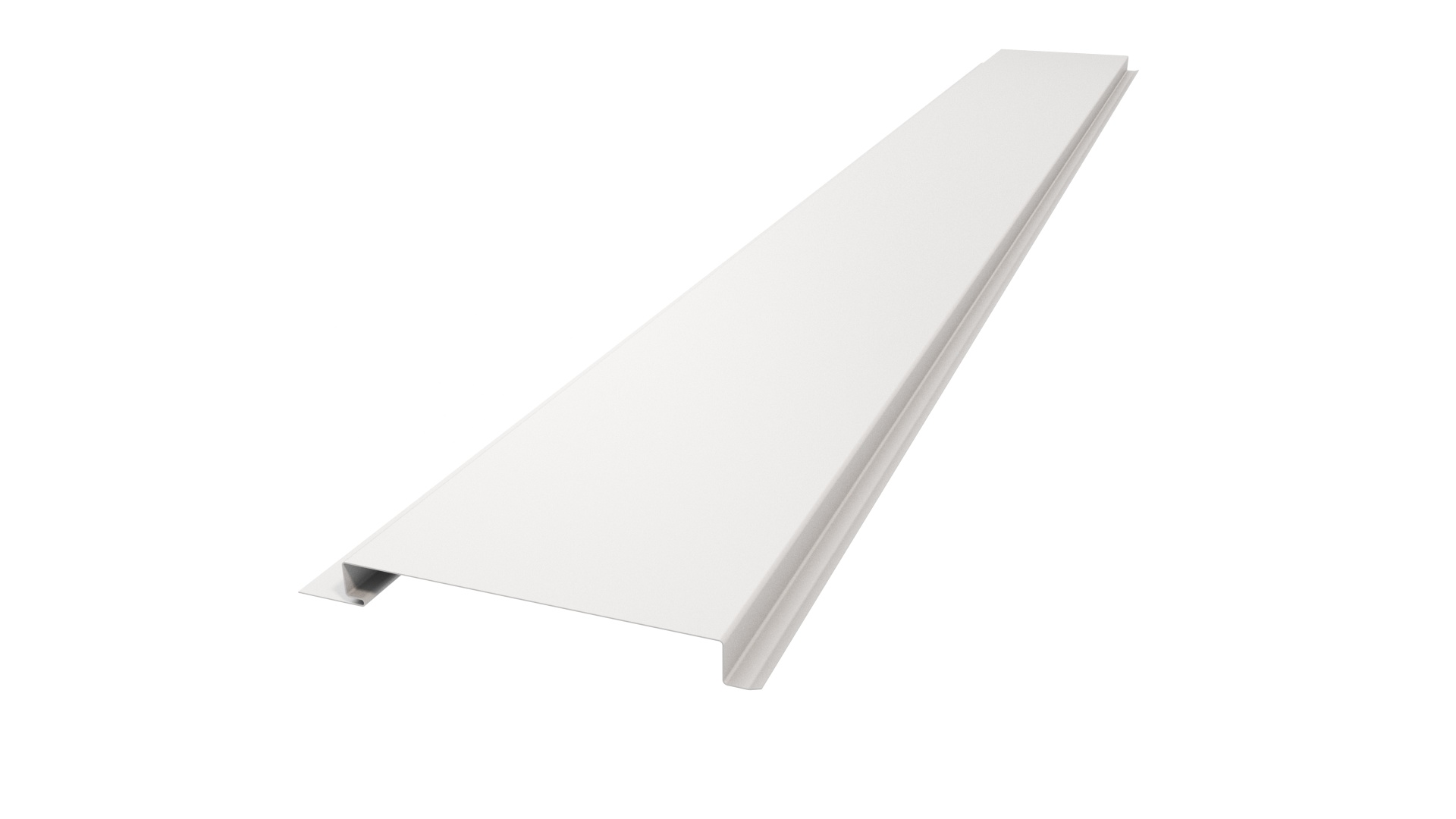 Металлический сайдинг 120 APROFIL, Полуглянцевая: Сигнальный белый (С120-ПГЛ-9003-0.45-1)