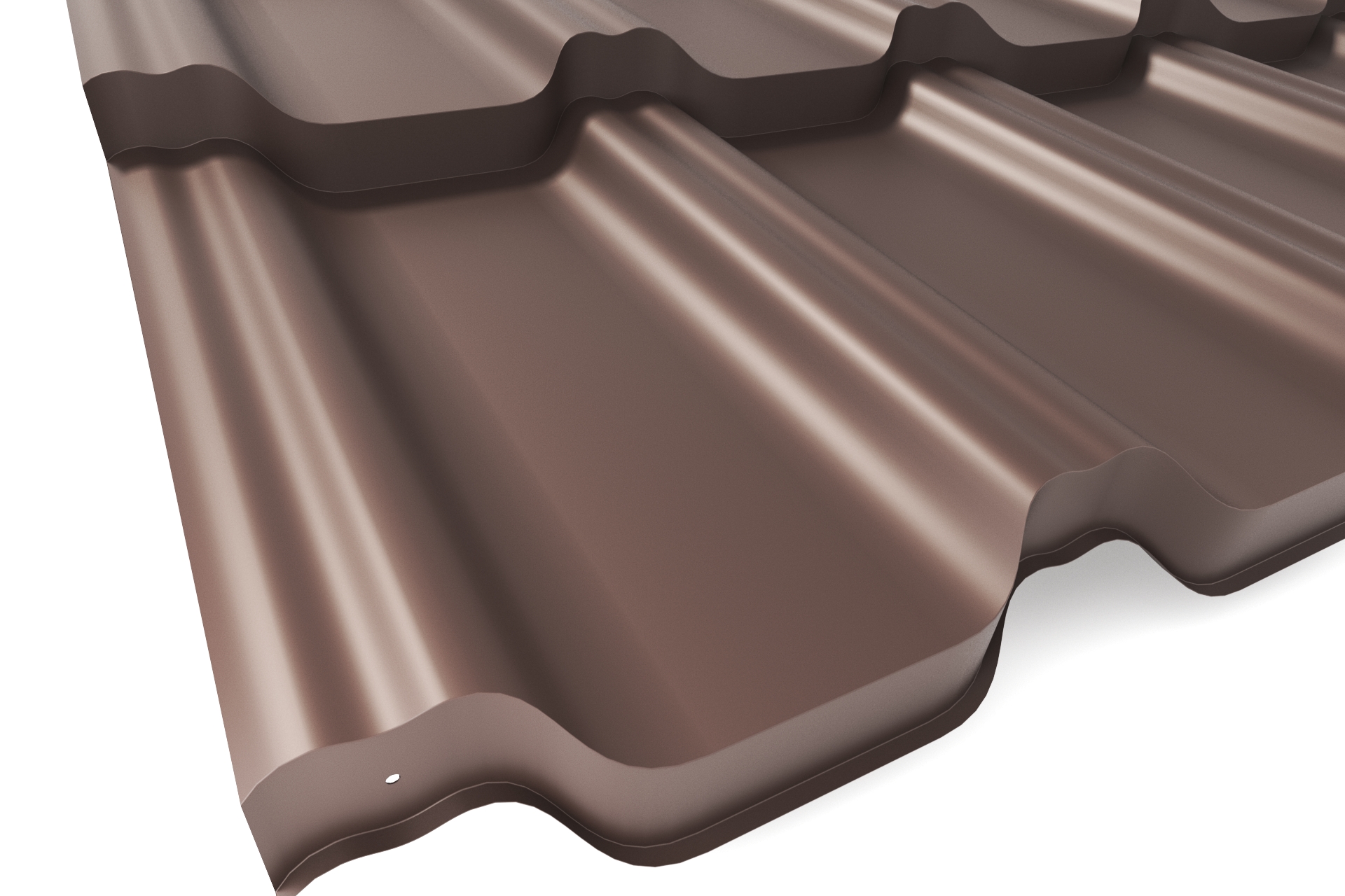 Металлочерепица APROFIL VICENZA (Виченца) PRO, Полуглянцевая, Шоколадно-коричневый, 01.9.961.1/82
