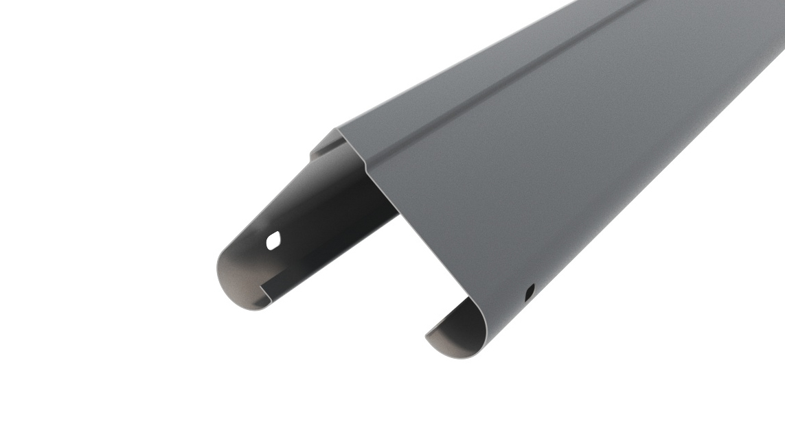 Забор-жалюзи Симметрика APROFIL, Полуглянцевая: Графитовый серый (СИМ-ПГЛ-7024-0.45-7)