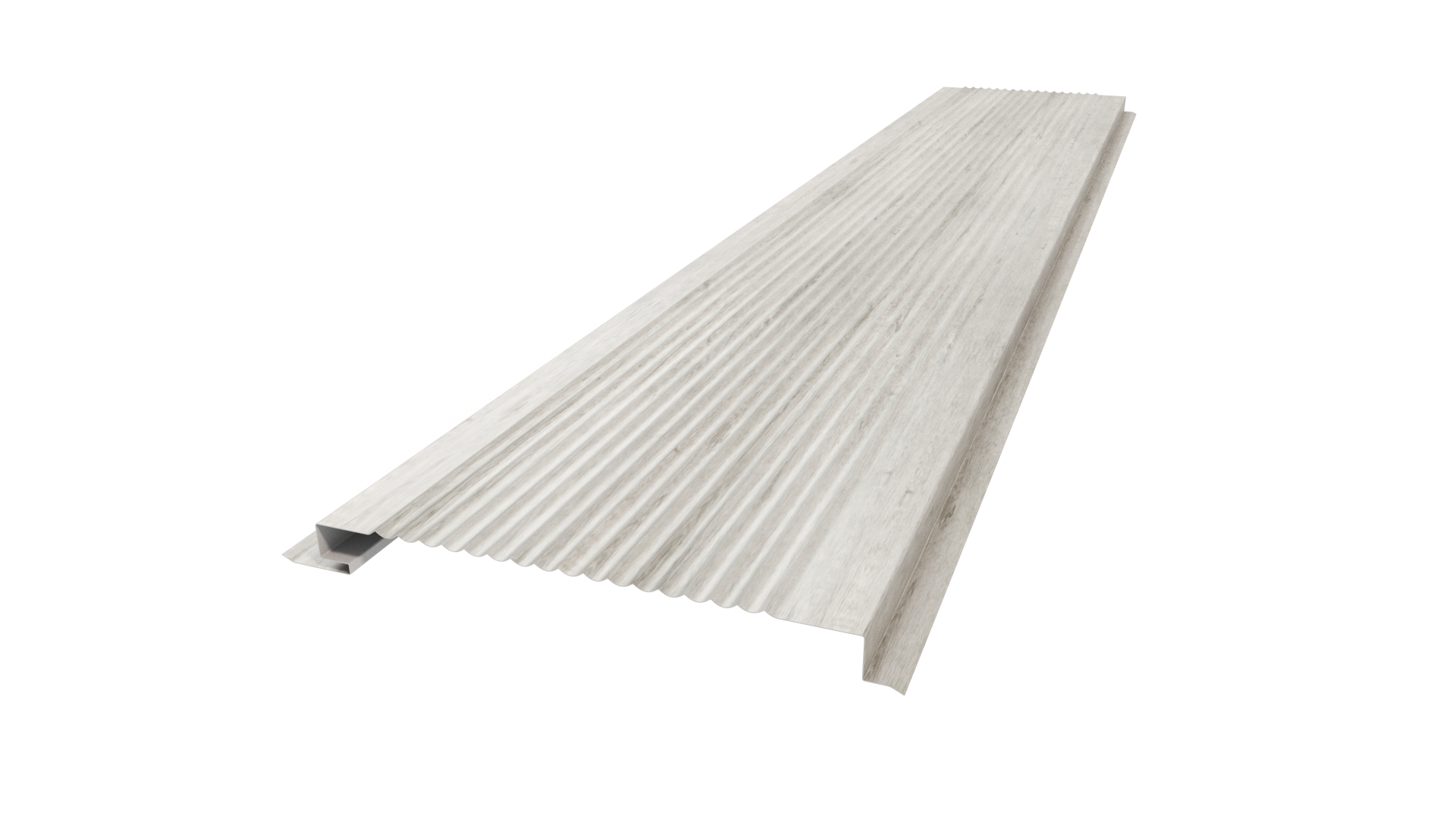 Металлический сайдинг 180 APROFIL, Имитация дерева, камня: Gray Wood (С180-ПАТТЕРН-Gray-Wood-0.45-15)