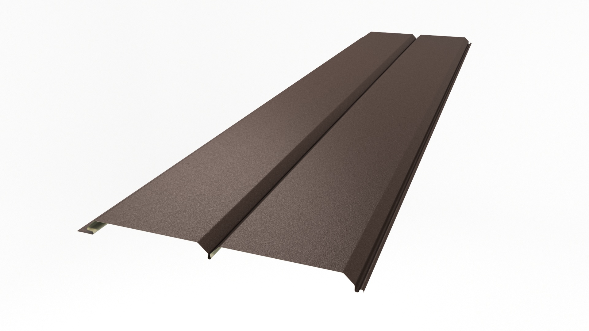 Металлический сайдинг L-Брус 240 APROFIL, Матовая: Шоколадно-коричневый (С240-МАТ-8017-0.47-1)