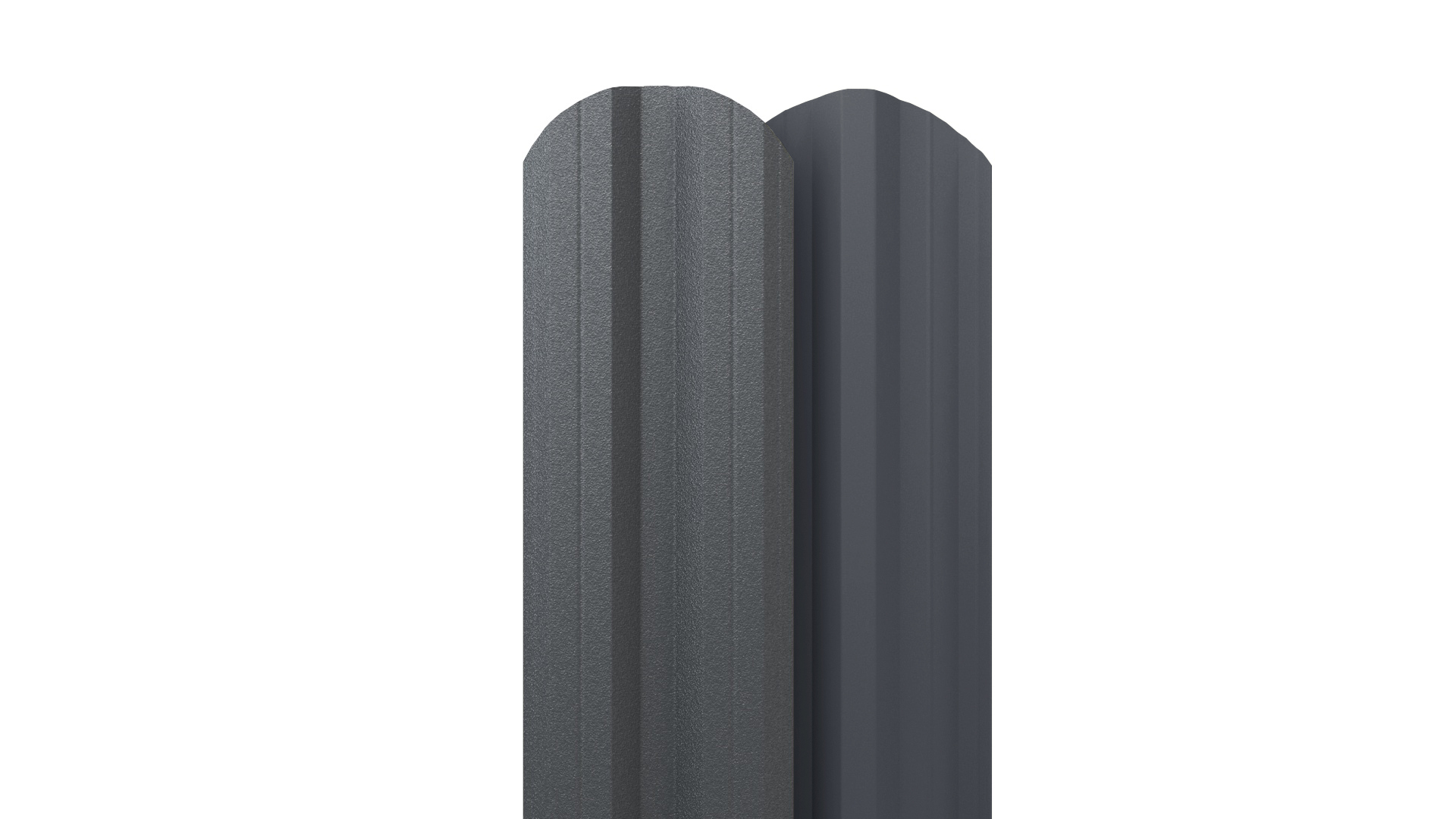 Штакетник М-образный APROFIL, 110мм, Матовая: Антрацитово-серый (ШМ-МАТ-7016-0.5-15)
