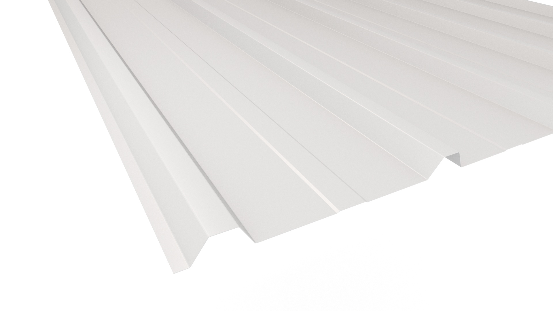 Профнастил НС20 APROFIL, Полуглянцевая: Сигнальный белый (НС20-ПГЛ-9003-0.68-1)