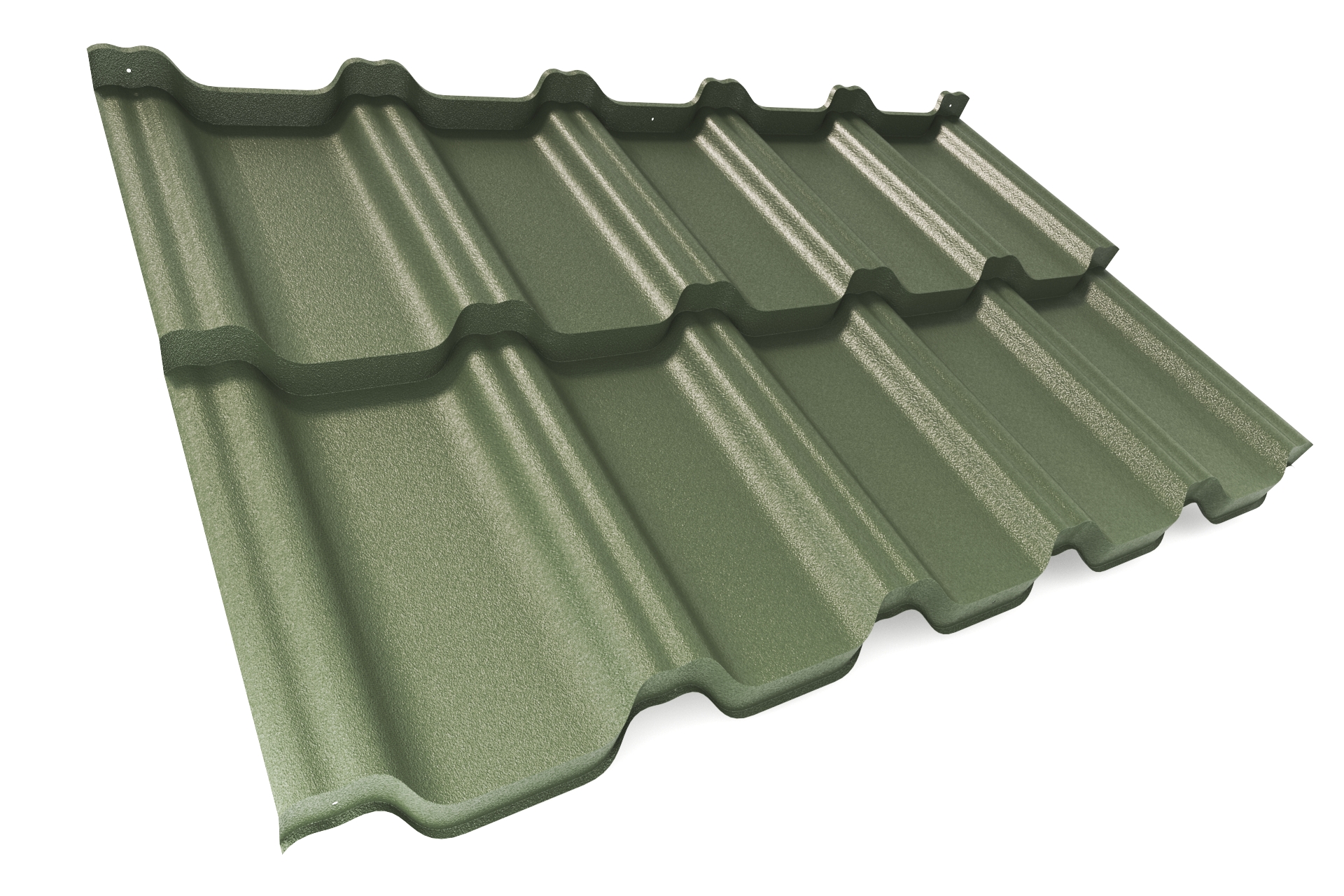 Модульная металлочерепица VICENZA PRO (Виченца Про) APROFIL, Матовая: Бутылочно-зеленый (VP-МАТ-6007-0.47-7)