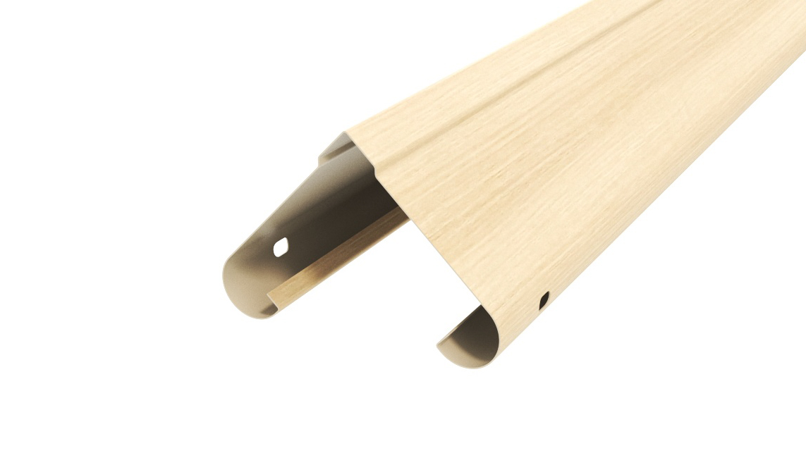 Забор-жалюзи Симметрика APROFIL, Имитация дерева, камня: Noche New (СИМ-ПАТТЕРН-Noche-New-0.45-15)