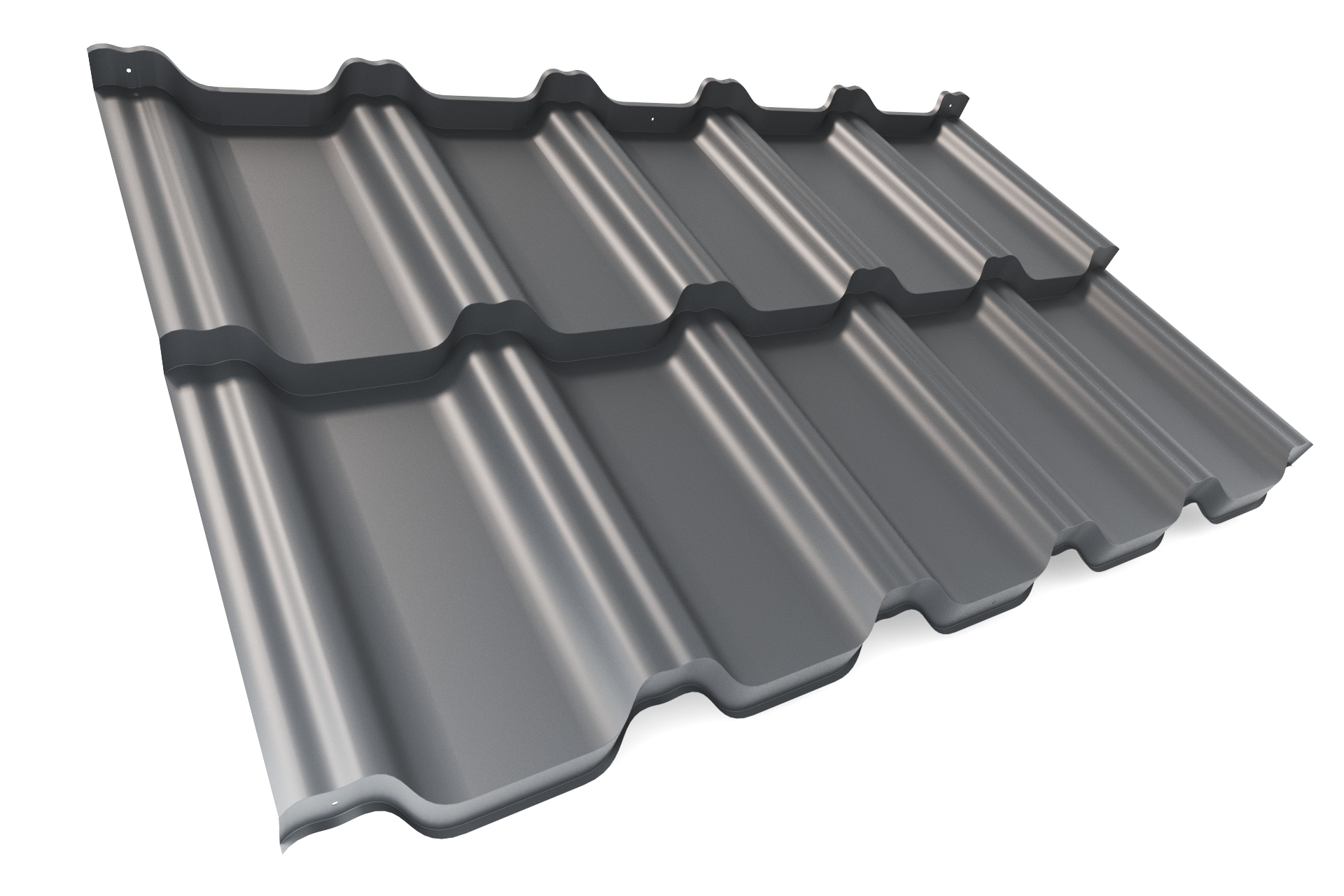 Металлочерепица APROFIL VICENZA (Виченца) PRO, Полуглянцевая, Графитовый серый, 01.9.961.1/83