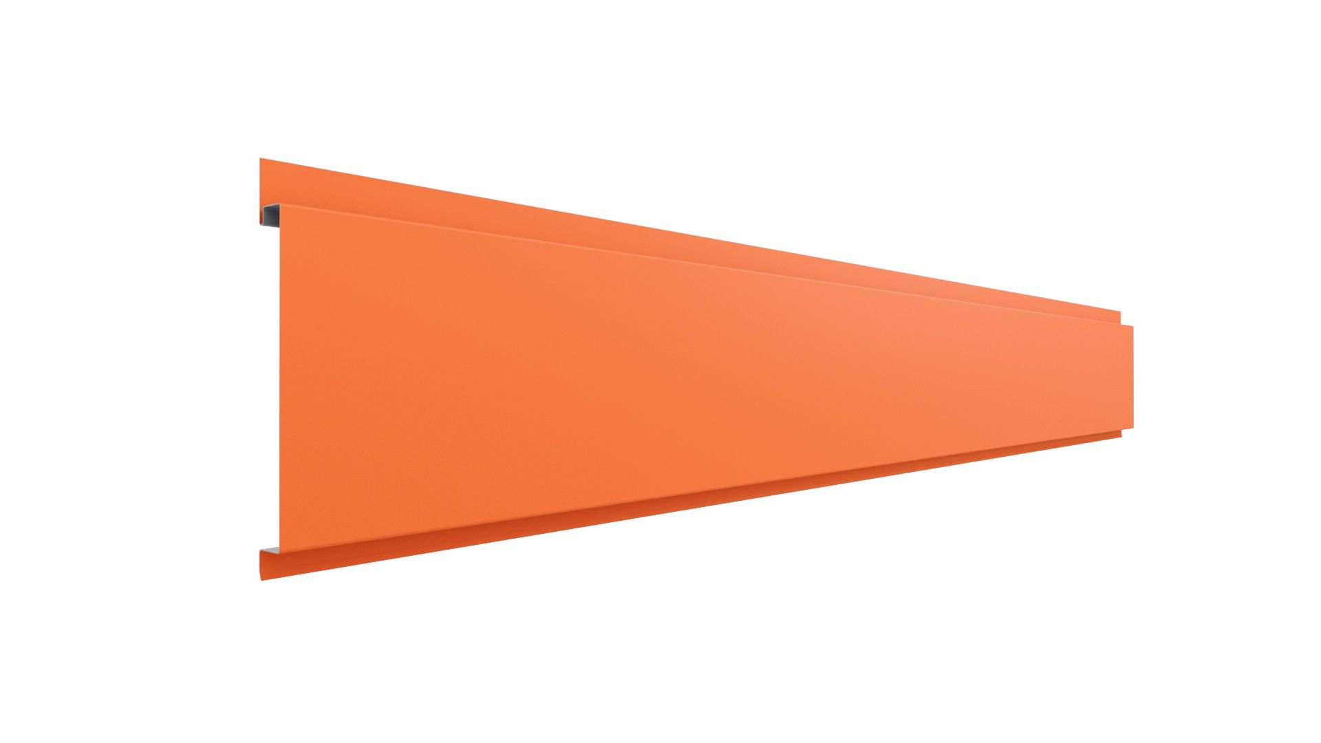 Металлический сайдинг 120 APROFIL, Полуглянцевая: Чистый оранжевый (С120-ПГЛ-2004-0.45-7)