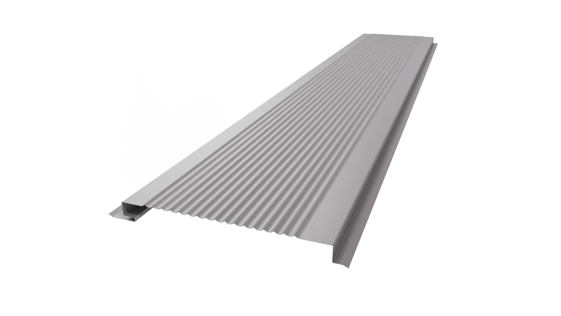 Металлический сайдинг 180 APROFIL, Полуглянцевая: Сигнальный серый (С180-ПГЛ-7004-0.7-1)