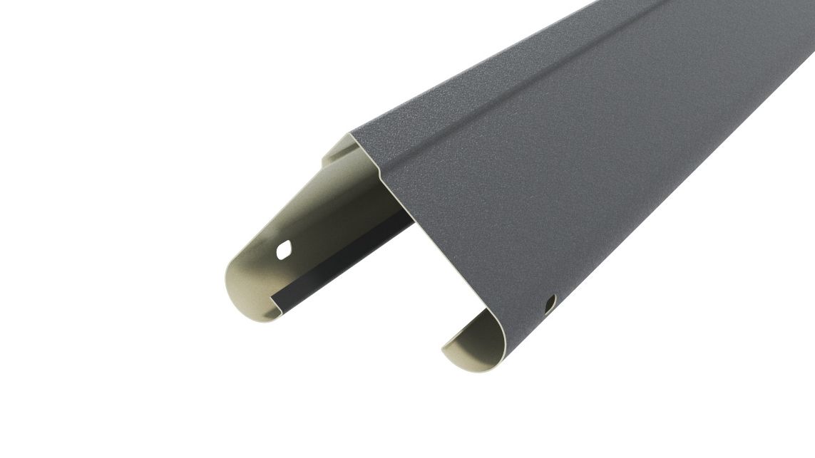 Забор-жалюзи Симметрика APROFIL, Матовая: Графитовый серый (СИМ-МАТ-7024-0.47-1)