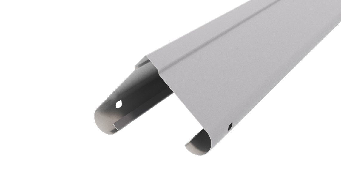 Забор-жалюзи Симметрика APROFIL, Полуглянцевая: Сигнальный серый (СИМ-ПГЛ-7004-0.45-7)