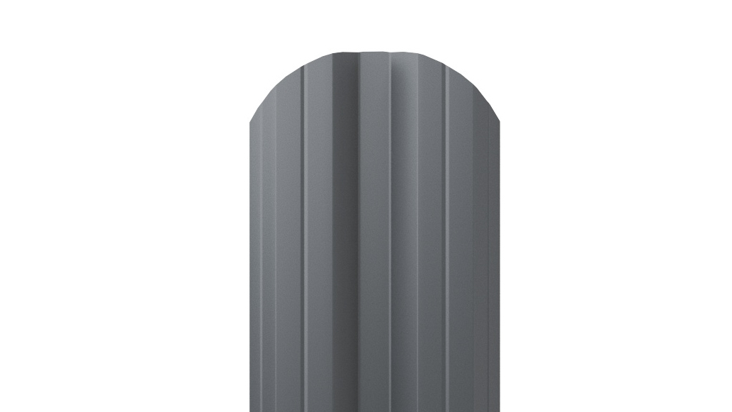 Штакетник М-образный APROFIL, 110мм, Полуглянцевая: Графитовый серый (ШМ-ПГЛ-7024-0.45-7)