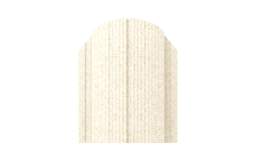 Штакетник Полукруглый APROFIL, 105мм, Имитация дерева, камня: Мрамор Бежевый (ШП-ПАТТЕРН-Мрамор-Бежевый-0.45-15)