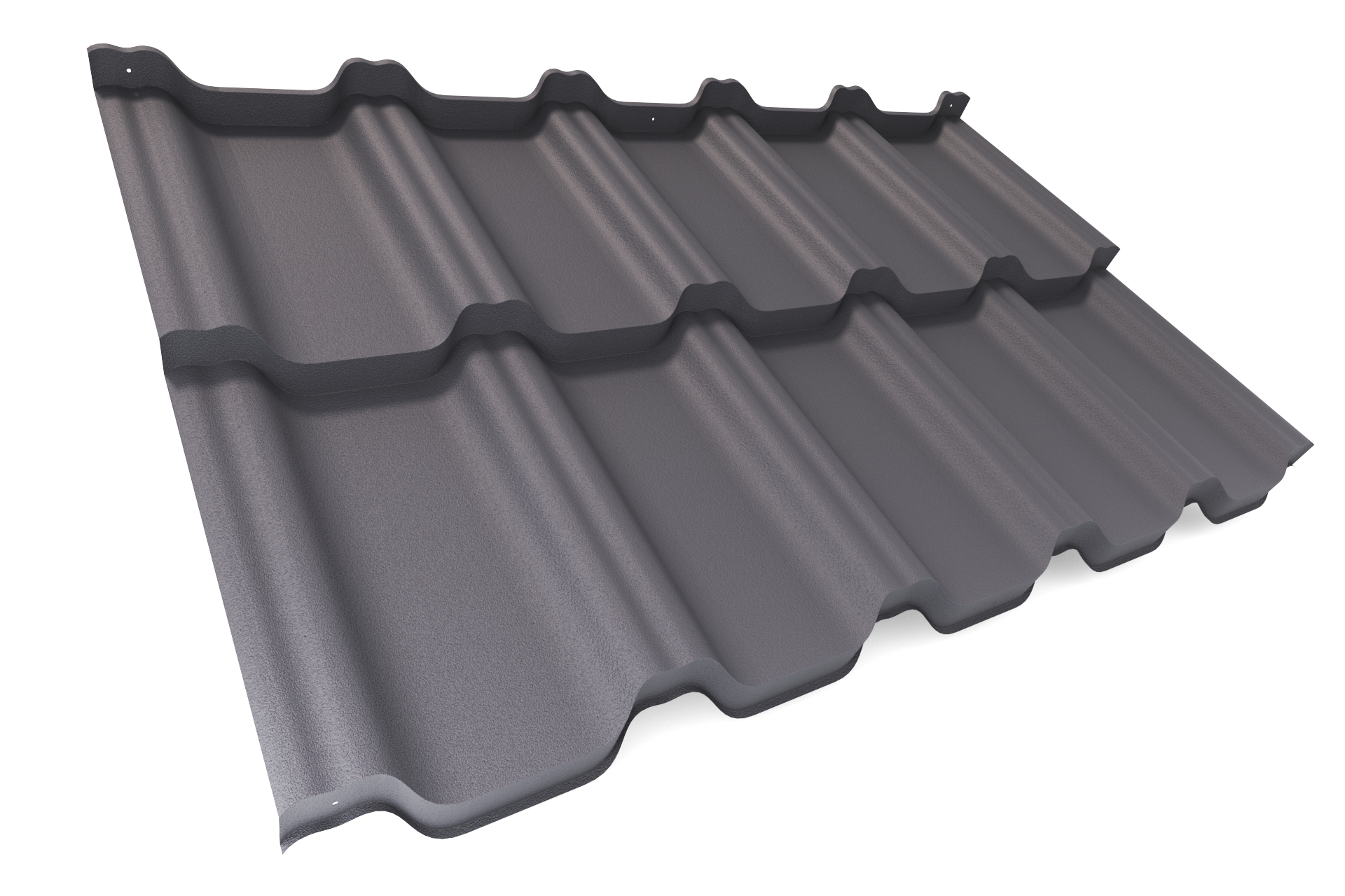 Металлочерепица APROFIL VICENZA (Виченца) PRO, Матовая, Графитовый серый, 01.9.961.1/67