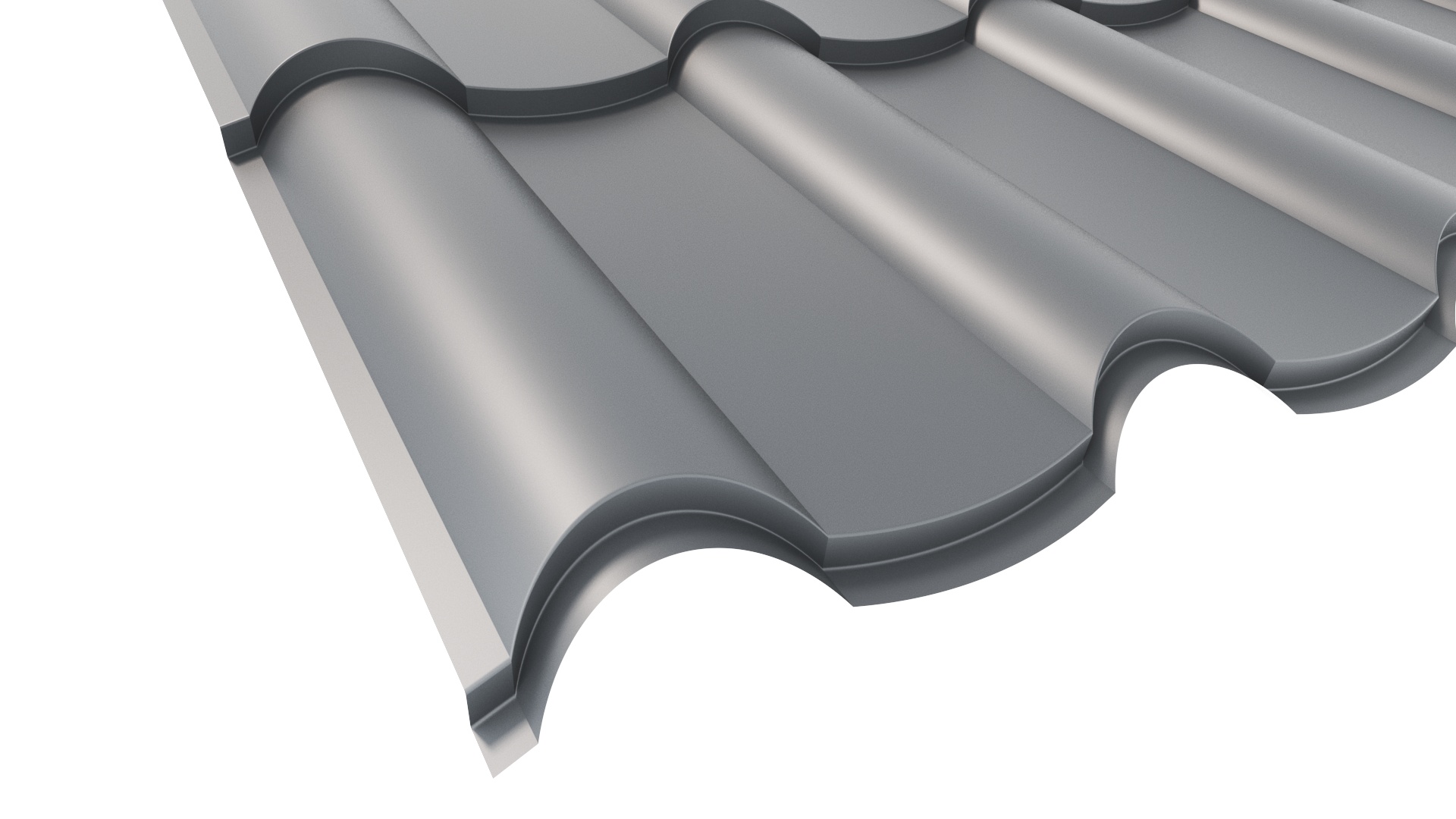 Металлочерепица ANDALUSIA (Андалузия) APROFIL, Полуглянцевая, Графитовый серый, PE 100 UV, 01.9.3.2/03.1.13.131.7.21232.811624.4