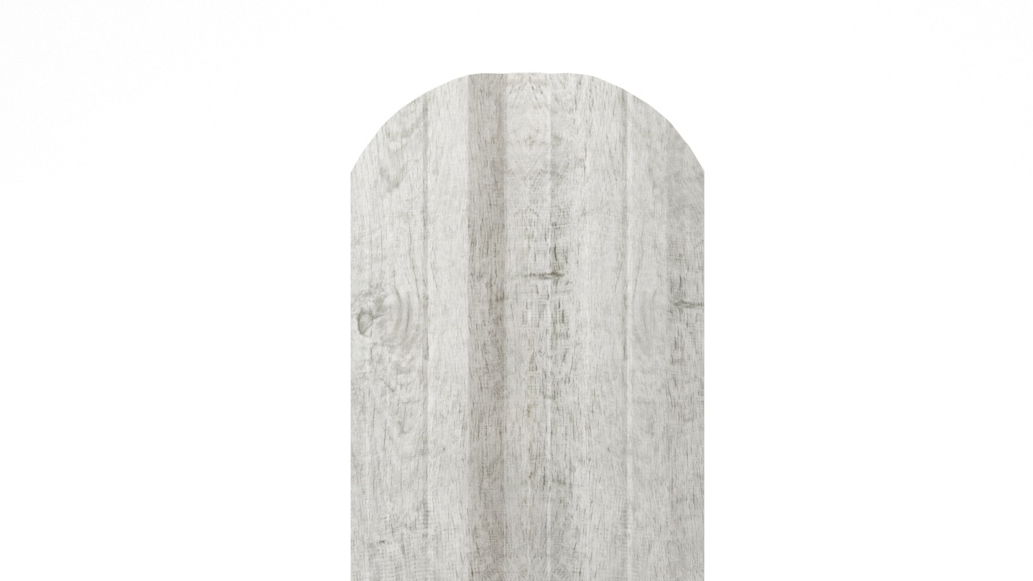 Штакетник М-образный APROFIL, 110мм, Имитация дерева, камня: Белая Хвоя (ШМ-ПАТТЕРН-Белая-Хвоя-0.45-15)