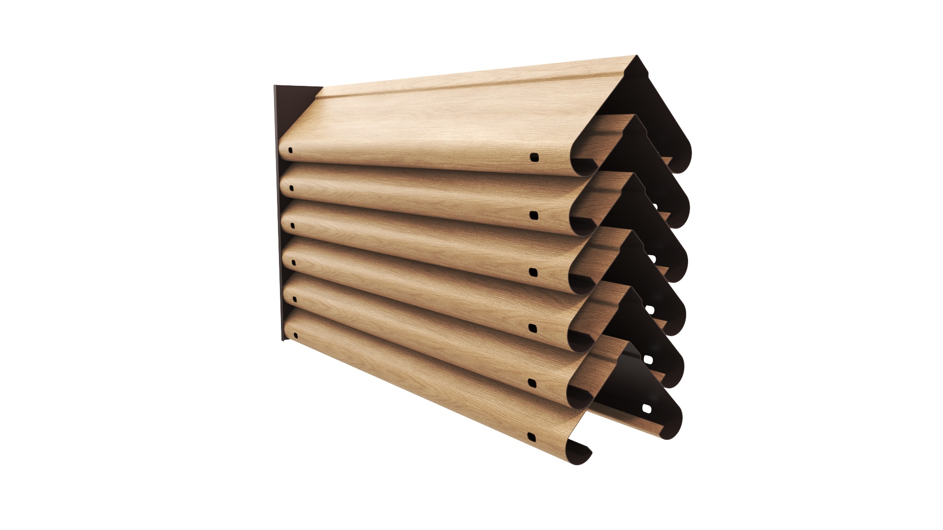 Забор-жалюзи Симметрика APROFIL, Имитация дерева, камня: Сосна P-Tех (СИМ-ПАТТЕРН-Сосна-P-Tех-0.45-15)