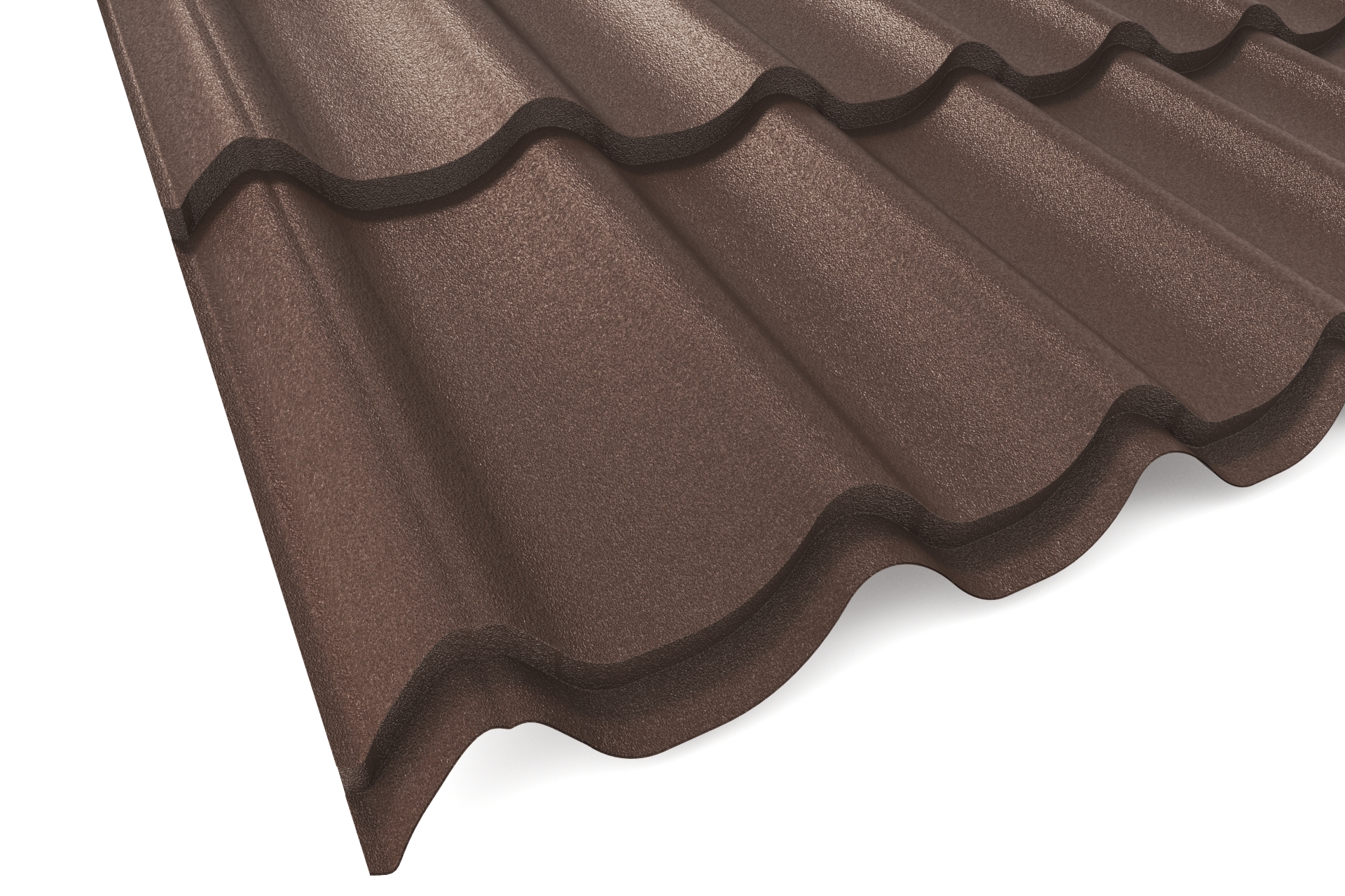 Металлочерепица APROFIL SUPER MONTERREY (Супер Монтеррей), Матовая, Шоколадно-коричневый, 01.9.4/2