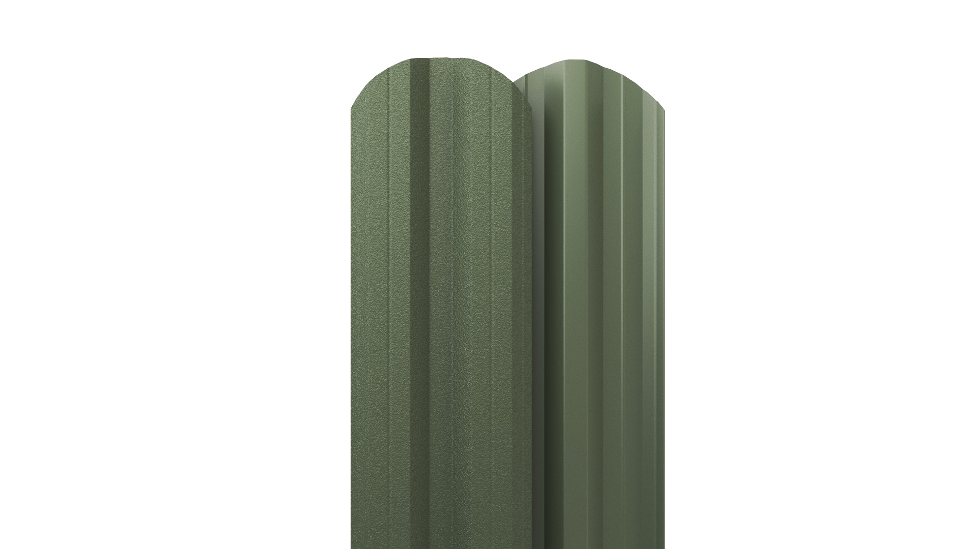 Штакетник М-образный APROFIL, 110мм, Матовая: Бутылочно-зеленый (ШМ-МАТ-6007-0.47-7)
