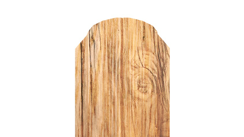 Штакетник Полукруглый APROFIL, 105мм, Имитация дерева, камня: Multi-Gloss Palisandr (ШП-ПАТТЕРН-Multi-Gloss-Palisandr-0.45-15)