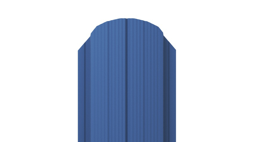 Штакетник Полукруглый APROFIL, 105мм, Полуглянцевая: Сигнальный синий (ШП-ПГЛ-5005-0.45-1)