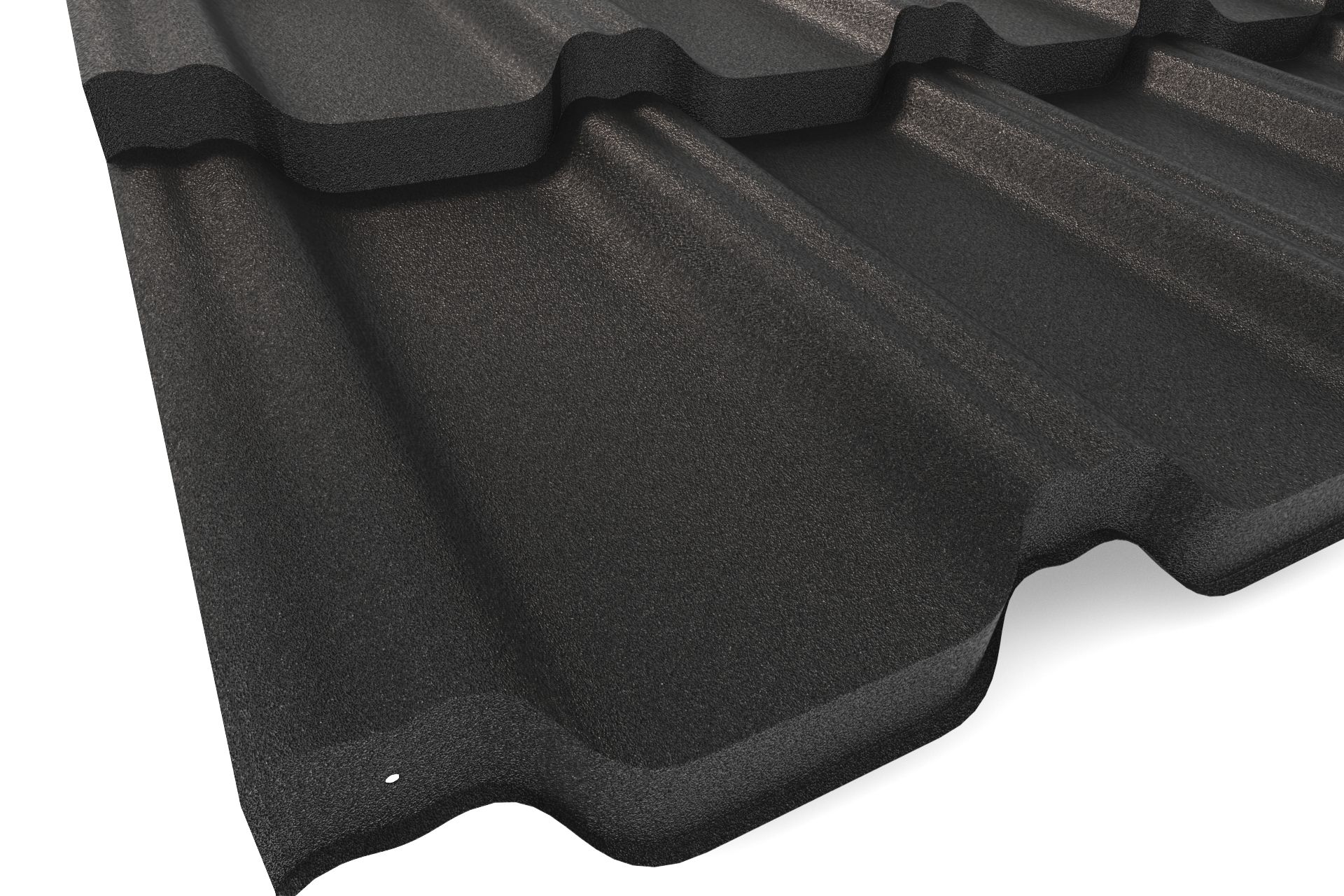 Модульная металлочерепица VICENZA PRO (Виченца Про) APROFIL, Матовая: Глубокий черный (VP-МАТ-9005-0.47-1)