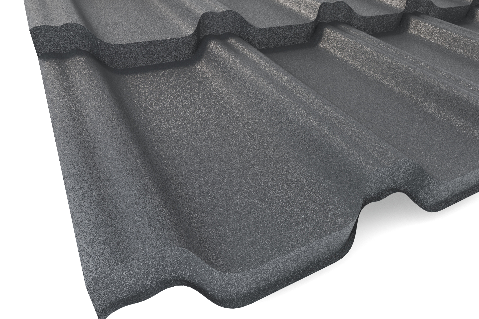 Модульная металлочерепица VICENZA (Виченца) APROFIL, Матовая: Графитовый серый (VI-МАТ-7024-0.47-1)