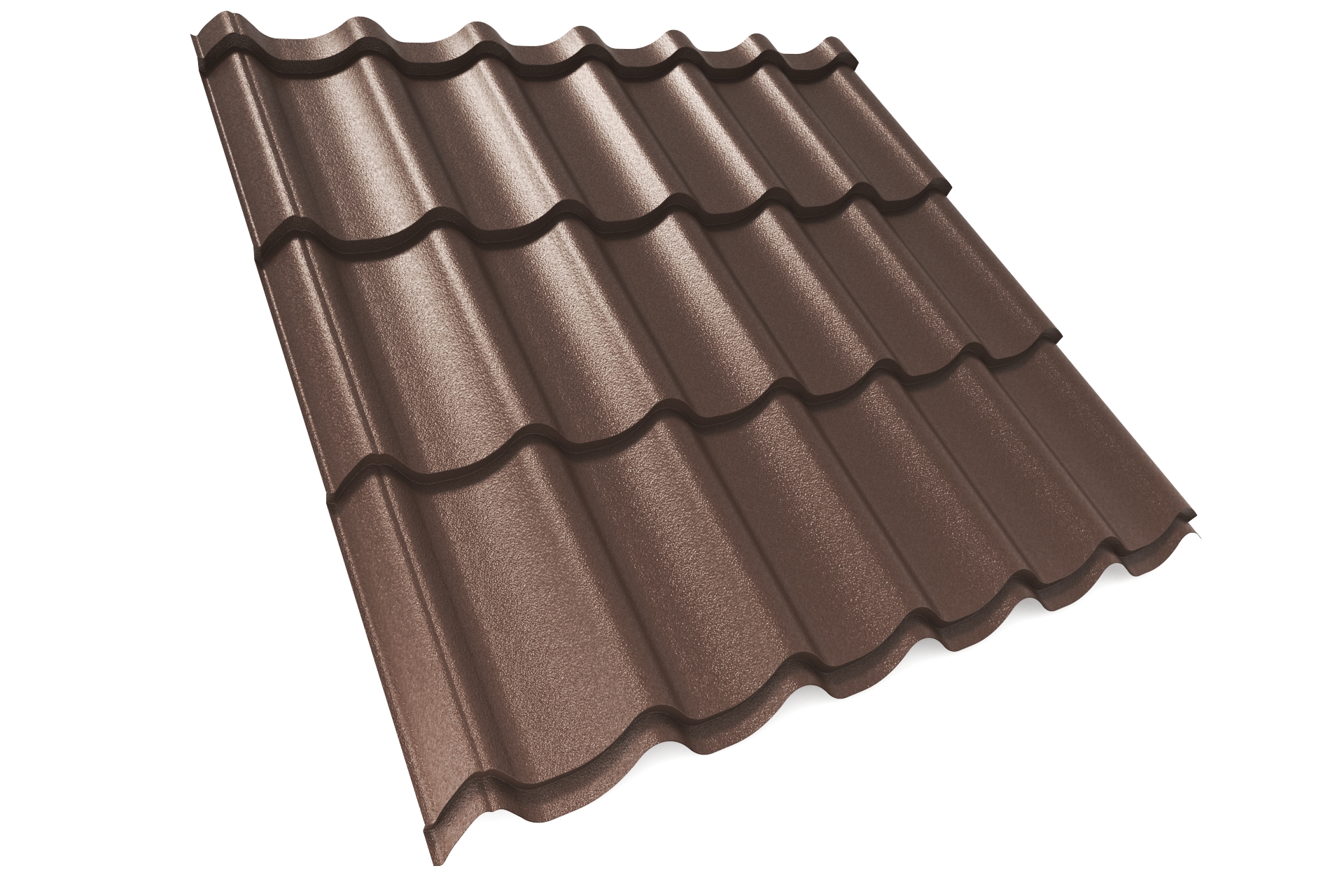 Металлочерепица APROFIL SUPER MONTERREY (Супер Монтеррей), Матовая, Шоколадно-коричневый, 01.9.4/2