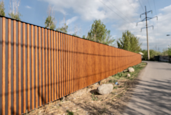 Дизайнерские панели для забора ORMAN APROFIL, частный дом, г. Алматы, 2025