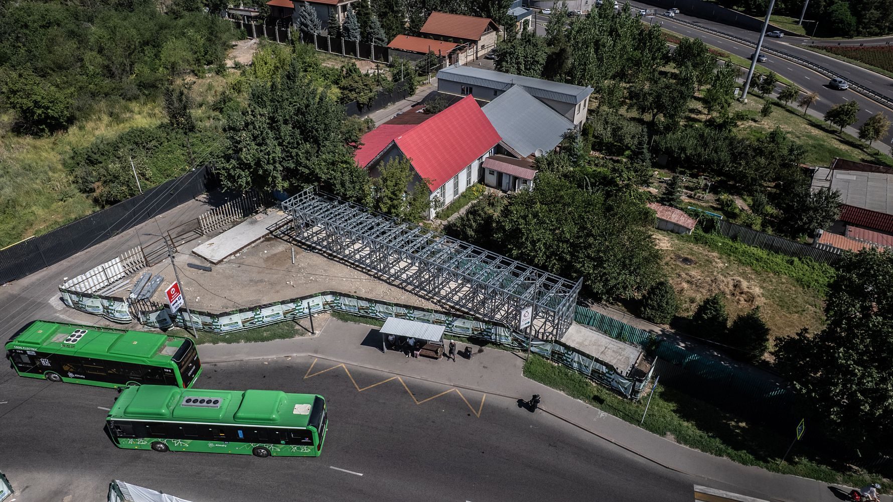 Каркас торгового павильона ярмарки из ЛСТК APROFIL в Алматы