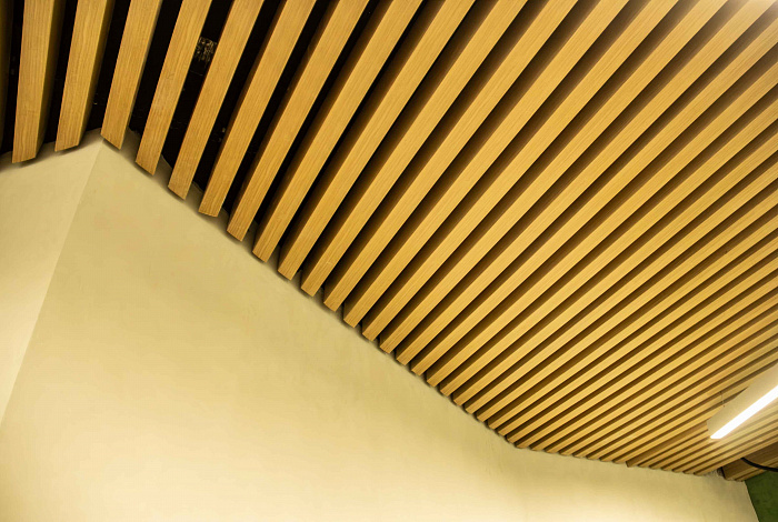 Кубический потолок, APROFIL, для бизнеса, Halyk bank, г. Алматы, 2025 